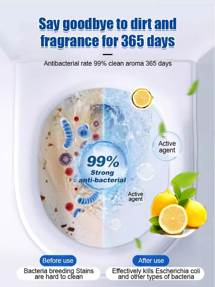 Toilet Deodorizer Bathroom Cleaner Tablet Pack of 1 (12 Pcs)