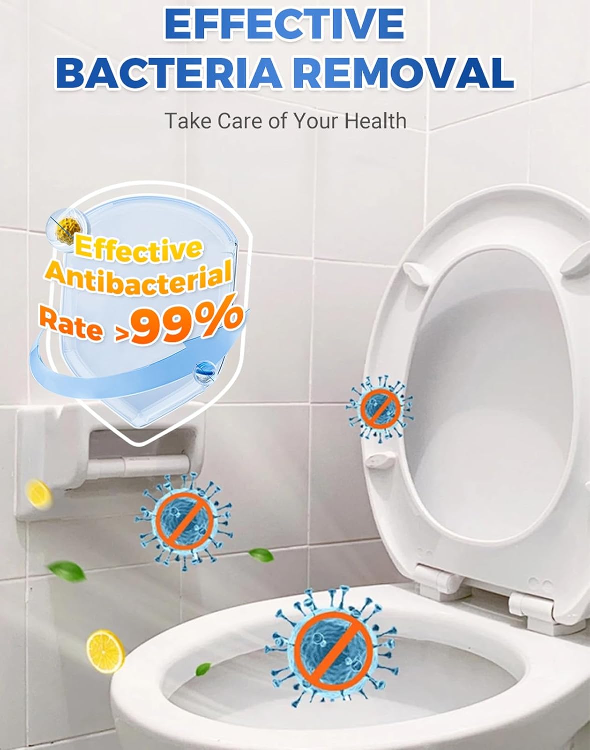 Toilet Deodorizer Bathroom Cleaner Tablet Pack of 1 (12 Pcs)